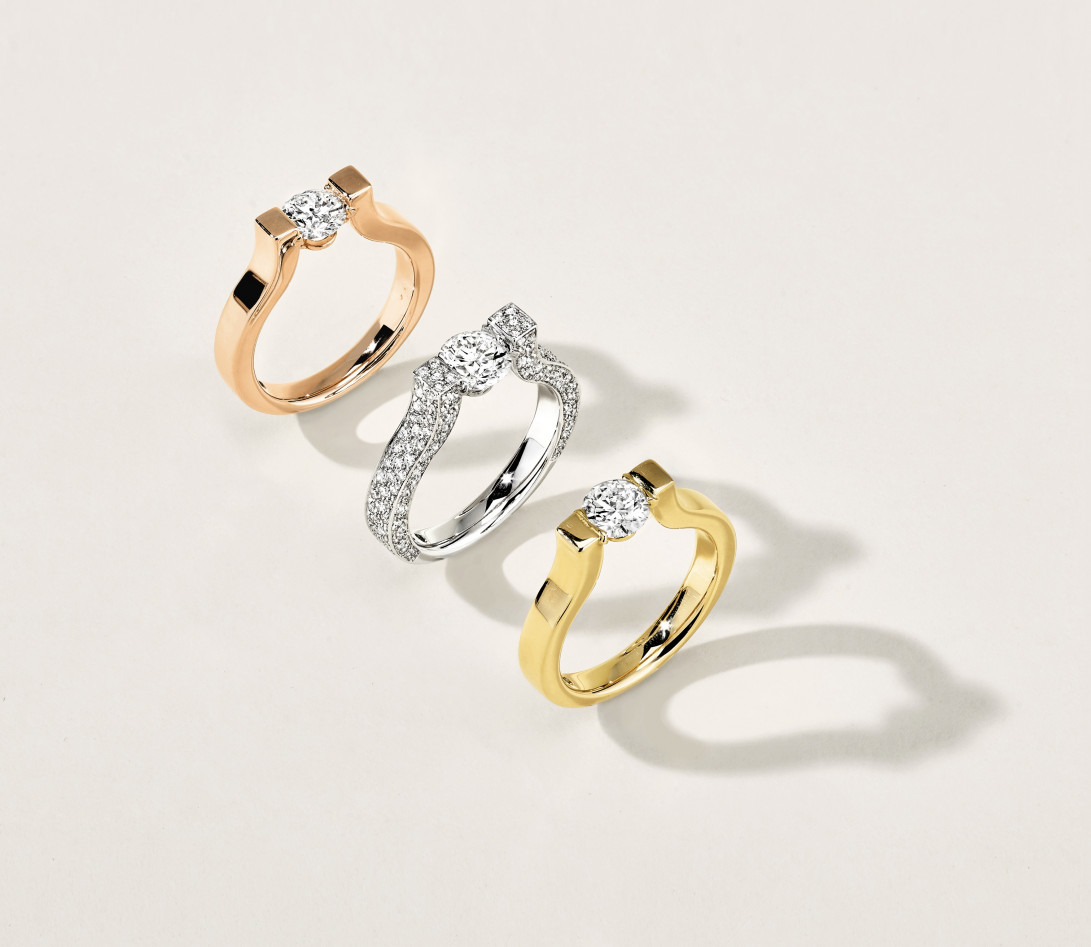 Bague Icone - Or jaune 18K (8,00 g), diamant 0,7 ct- NM